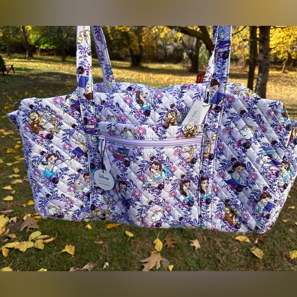 Vera Bradley Handbags - Vera Bradley x Disney Belle Floral Large Travel Duffel Bag NWT and strap
